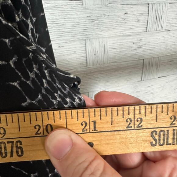 Joie women’s blouse sheer snake skin animal print black white dark academia - Picture 9 of 10